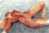 Watercolour Aquarell Malerei Frau Nackt Akt Woman Nude act Erotische