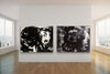 Abstract Painting Acrylmalerei Black Painting Expressiv Schwarz