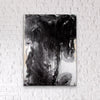 Black Painting Abstrakt Acrylmalerei Expressionismus Schwarz FineArt