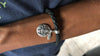 Silver Bracelet Armband Spinne Feder Rubin Leder